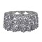 120" Black Damask Flocked Table Top Round Tablecloth Wedding Party Linens